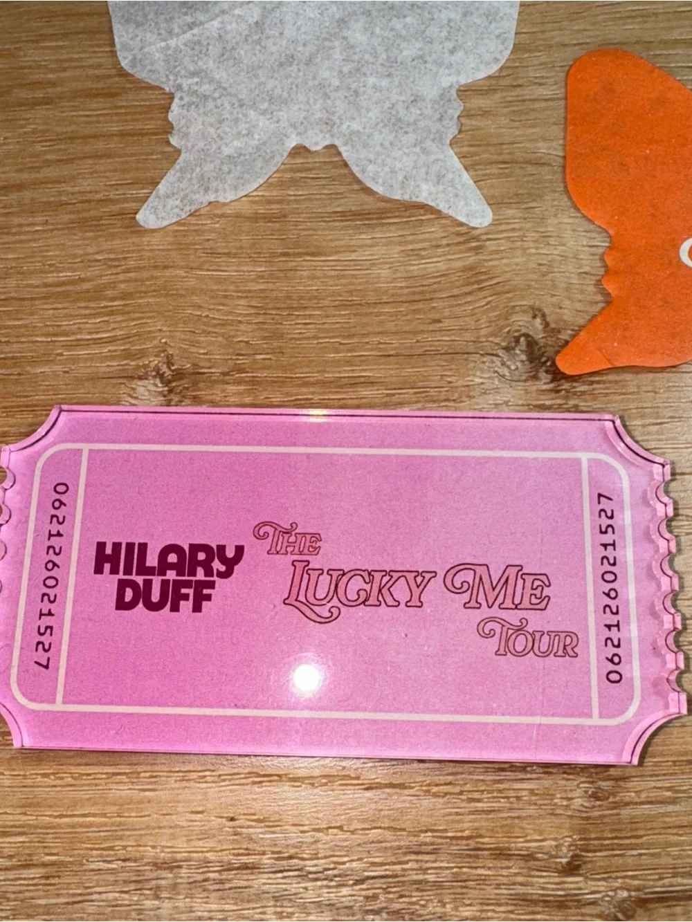Hilary Duff Tour Exclusive Pink Ticket Magnet 6.11.26 official California Merch